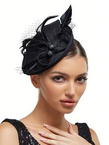 1 chiếc phụ kiện đội đầu duyên dáng cho nữ dự tiệc trà, phong cách retro những năm 1950 kiểu Kentucky Derby, thích hợp cho tiệc cocktail, đám cưới, cô dâu, kẹp tóc, quà tặng sinh nhật, quà tặng Ngày của Mẹ cho phụ nữ và bé gái. - Nhiều màu - Xem 5