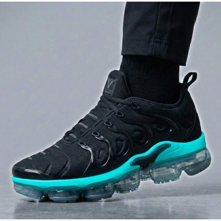 Vapor Sneakers With Bubble Sole, Max Premium Line, RAYRA TOP, Women's And Men's, New Arrivals - In Stock - Đen và xanh - Xem 2