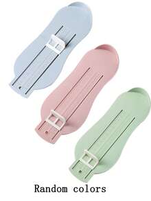 1 pieza Regla de medición paratamaño del zapato al azar de plástico pie minimalista - Multicolor - Ver 7