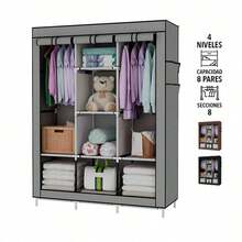 Portable Closets - Grey - View 18