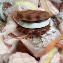 Simulated Sandwich Copper Gong, Slow Burning, Rebounding, Soft And Sticky Decompression Tool, Office Healing And Relaxing Small Item - 棕色 - 查看 5