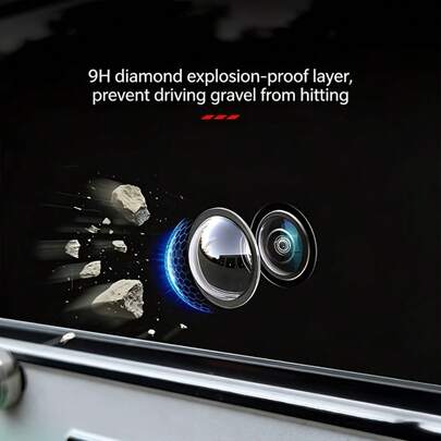 2pcs HD Clear & High Transparent Universal Car Camera Protective Cover, Anti-Collision, Scratch Resistant & Waterproof Lens Protector For Reverse/360 Camera, No Block Vision, No Impact On Camera View, Easy Installation Car Accessories