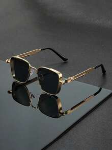 1pc Vintage Steampunk Style Fashionable Eyeglasses, Stylish Unisex For All Seasons - Multicolor - View 10
