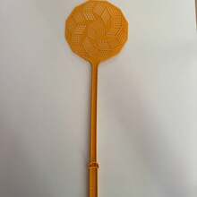 Thickened Football Shaped Fly Swatter, Plastic Mosquito & Fly Swatter For Home Use, Summer Fly Killer - Orange Color - View 8