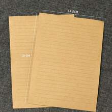50 pezzi/confezione Carta kraft vintage A5 per cartoleria - A5 - Visualizzare 8