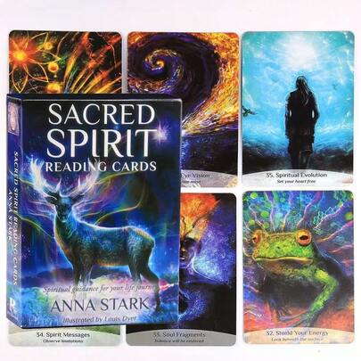 Sacred Spirit Oracle Cards, English Version Divination Board Game Tarot Cards