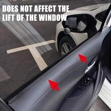 2 miếng gioăng cửa sổ hình chữ V dài 78,74 inch, gioăng cao su tự dính đa năng, thích hợp cho cửa sổ xe hơi, chống thấm nước, chống bụi và cách âm. - A - Xem 6