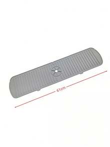 1 cái Tấm chắn nước vòi bếp nâng cấp 24.02/17.72/13.78 inch, Thảm silicon cho vòi bếp, Miếng lau khô vòi, Nút chặn nước vòi, Rào chắn nước vòi, Tấm chắn bồn rửa - Thảm chống bắn nước silicon, Thiết bị chống thấm đa chức năng cho bồn rửa nhà bếp và phòng tắm. - Xám - Xem 18