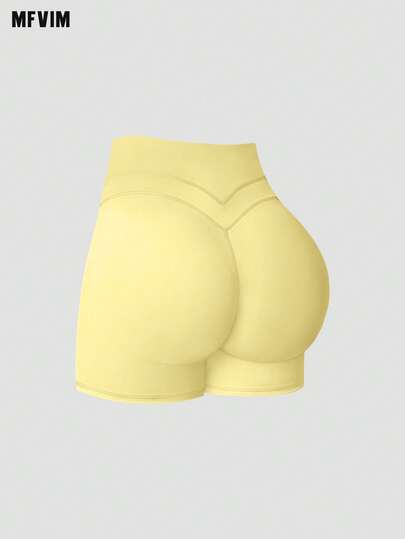  Pantalones cortos ajustados de cintura alta para mujer MFVIM, con efecto levantador de glúteos, ajuste ceñido, control del abdomen, tela transpirable y suave, elástica, para actividades deportivas casuales, correr, yoga, fitness, actividades al aire libre