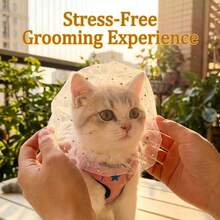 3件装透气网眼宠物头套，防舔舐伤口，遛狗安全，舒适 - 彩色 - 查看 5