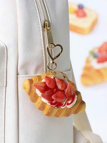 1pc Creative Fruit Dessert Simulated Bread Keychain DIY Multi-Purpose Bag Pendant Mini Gift Small Pendant Bag Accessories - Multicolor - View 2