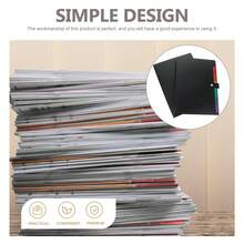 2pcs A4 Expandable Folding File Storage Box, With 7 Colorful Dividers, Multi-Layer Document Organizer Box, Suitable For Student Homework And Office Supplies - A - View 7