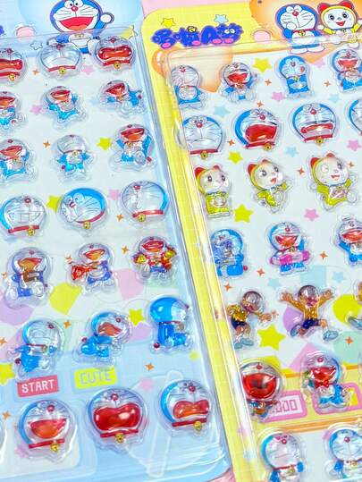 Bộ sticker trang trí sổ tay hoạt hình dễ thương, sticker pha lê lấp lấp lánh sáng tạo, sticker dập nổi thú vị, sticker kim cương để trang trí điện thoại và sổ tay, quà tặng ngày Valentine đẹp mắt, trang trí nhà cửa.