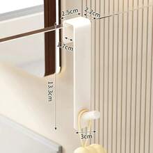 1/2pcs Plastic S-Shaped Bathroom Shower Door Hanging Hook, Towel Rack Mounted On Glass Door - Multicolor - View 11