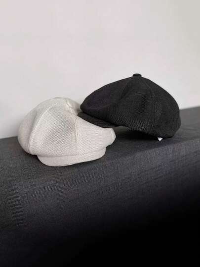 Nam Mũ Mùa Hè Xuân Thu Retro Mũ Nồi Hoang Dã Cổ Nón Unisex Hoang Dã Hình Bát Giác Mũ Cô Gái Newsboy Tiếng Anh Nón