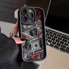 Funda para teléfono Una funda de bambú grueso de alta calidad, a prueba de golpes, con estampado de billetes, compatible con iphone 11/11 pro/11 pro max/12/12 pro/12 pro max/13/13 pro/13 pro max/14/14 pro/14 pro max/15/15 pro/15 pro max/16/16 pro/16 pro max/17/17 pro/17 pro max - Estilo (1 pieza) - Ver 6