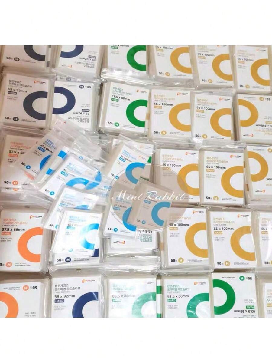 50个/包 高透明卡套,适用于3英寸/6英寸小卡片,开学季必备 - 長方形 - 查看 1