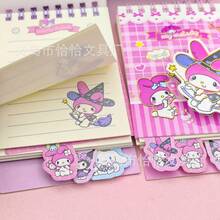[Sản phẩm bán chạy nhất dòng SANRIO] Sổ tay lò xo di động, thiết kế họa tiết năng động và dễ thương, giấy mịn cho nét viết mượt mà, bìa chống thấm nước bền bỉ, tiện lợi để ghi chú khi di chuyển, vật dụng cần thiết cho năm học mới và văn phòng phẩm. - Một cỡ - Xem 3