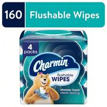 Flushable Wipes 4 Pack, 7.2 In X 5.0 In, Superior Clean Vs Dry Alone, Satisfaction Household Essential - 4 packs - 查看 2