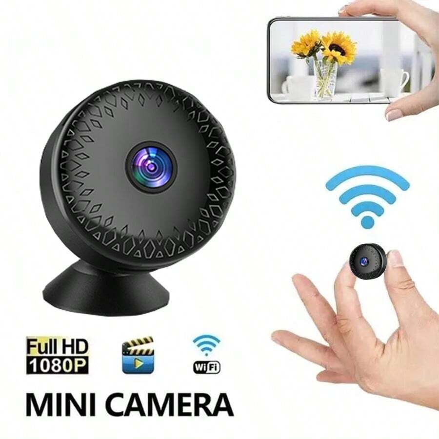 1 buah Kamera Pintar Tersembunyi Nirkabel Kecil, Kamera Pengawasan Keamanan WiFi 1080P dengan Penglihatan Malam, Deteksi Gerakan, dan Kontrol Aplikasi dengan Waktu Siaga Lama, Cocok untuk Pengawasan Hewan Peliharaan (Kucing/Anjing) di Dalam/Luar Ruangan, Perawatan Rumah, Perekaman Video, dan Pengumpulan Bukti untuk Penegakan Hukum