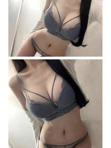 Women Bra And Panty Sets - 黑色的 - 查看 10