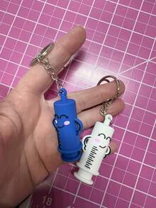 1/10入 特殊造型 | 鑰匙圈式單手開瓶器，適用於護士、醫生與醫院 - 便攜式PVC藥瓶開瓶器、鑰匙圈式藥瓶持有器。提供粉紅色、藍色、綠色與黑色 - 理想選擇。 - 彩色 - 查看 10
