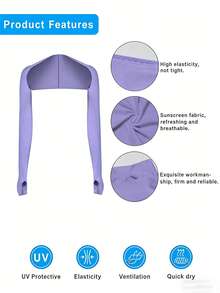 Unisex Summer Outdoor Cycling Arm Sleeves, Fitness Sports Sun Protection Shawl, Outdoor Sports Elastic Arm Sleeve Covers, Breathable Cooling Arm Sleeves, Thin Ice Silk Long Sleeve Sun Protection Shirt, Golf Sun Protection Shawl, Outdoor Travel All-In-One Shoulder Sun Protection Cover - Multicolor - View 2