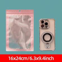 50/100/200入可重複使用密封鋁箔袋，耐用自封包裝袋，防水防異味麥拉袋，適用於食品儲存、糖果零食、口紅、零售包裝、珠寶、手工藝、美甲與假睫毛展示、派對禮物袋 - 彩色 - 查看 18