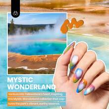 Beetles 44Pcs 36 Colors Mystic Wonderland Gel Nail Polish Set, Burgundy Brown Orange Red Shades, With Base Coat & Glossy Matte Glitter Top Coat, Soak Off UV LED, Manicure Kit, Ideal Gifts For Women - 44Pcs 36 Colors Mystic Wonderland - 查看 2