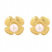 Faux Pearl Elegant Stainless Steel Jewelry Set, Gold Cute Hoop Earrings, Suitable For Daily Wear, Gifts, Holidays, Beach, Weddings, Suitable For Women, Students, Office Workers, Summer Bikini Accessories, Beautiful Dresses, Fashion Outfits, White T-Shirts, Sexy Jeans, Bodysuits, Vintage INS Style Casual Earrings, Also Suitable As Valentine's Day Gift - Multicolor - View 14