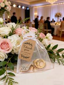 18/9件組婚禮派對鑰匙圈禮品套裝，適用於婚禮新娘派對、派對裝飾、賓客禮物與婚禮慶祝，是專為婚禮派對賓客準備的精美紀念品 - 均碼 - 查看 4