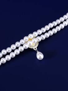 1 chiếc vòng cổ cho mèo bằng ngọc trai giả với mặt dây chuyền pha lê, vòng cổ thú cưng thanh lịch phù hợp cho chó và mèo nhỏ, phụ kiện thú cưng pha lê lấp lánh cho đám cưới, tiệc sinh nhật, chụp ảnh, phụ kiện mèo tinh tế có thể điều chỉnh (Xanh lá cây/Hồng/Trong suốt) - Nhiều màu - Xem 12