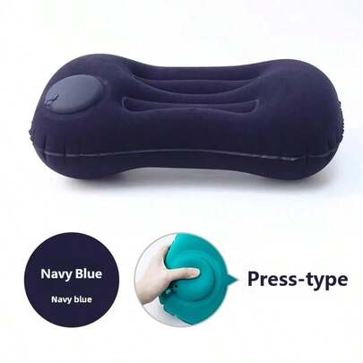 Foldable Inflatable Lumbar Support Pillow - Multi-Use For Office, Travel & Car. Instantly Creates Comfortable Backrest, Relieves Long Sitting Fatigue, Perfect For Travel Sleep, Portable & Easy To Carry.