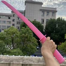1pc Halloween Creative Realistic Retractable Martial Arts Knife, Plastic Material, Personalized Funny Dance Performance Party Prop - Multicolor - View 14