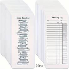 20/50pcs Reading Log And Book Tracking Bookmarks, Blank Bookmarks For Books, Art Projects, School Supplies, Gift Tags - White - View 7