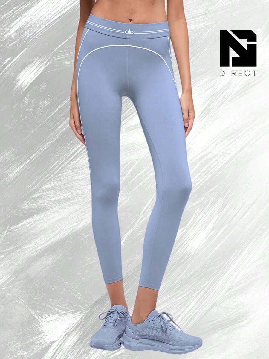 Airbrush High-Waist 7/8 Heart Throb Legging - Winter Frost/White - View 1