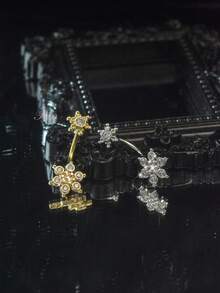 时尚水晶肚脐环 - 彩色 - 查看 6