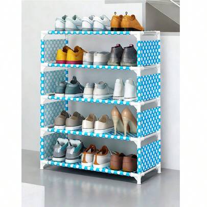 5-Tier Space Saving Shoe Rack Organizer For Entryway Closet Bedroom, Easy To Assemble Sturdy Shoe Storage Shelf, Dust-Proof Waterproof Shoe Stand, Compact Home Shoe Cabinet, Modern Shoe Display Rack For Sneakers Boots Heels, Versatile Shoe Holder Shelving Unit