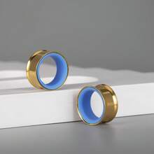 2 chiếc khuyên tai dạng ống tròn rỗng, bằng thép không gỉ, không gây dị ứng, thích hợp làm quà tặng cho cả nam và nữ. - tròn - Xem 22