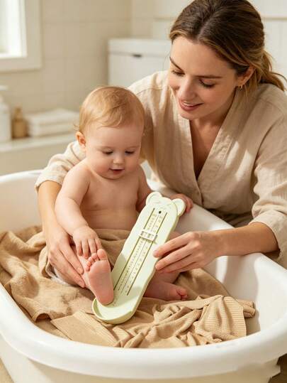 Baby Foot Measuring Tool, Infant Bathroom Supplies, Foot Measurement Ruler, Children's Household Tools, Baby Shoe Size Measuring Tool, Shoe Size Measurement Equipment, Baby Foot Measurement Device, Accurate Children Shoe Size Measuring Equipment