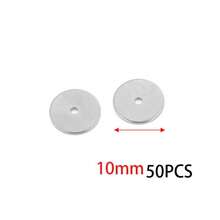 50Pcs 304 Stainless Steel Gold & Silver Flat Round Spacer Beads, Disc Washer Beads For DIY Jewelry Making - Spacer Beads - View 11