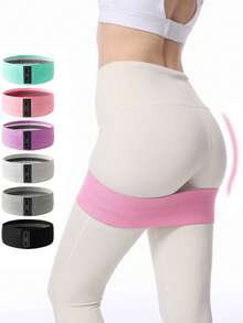 Fabric Resistance Loop Bands 3 Packs, Polyester Non-Slip Exercise Bands For Leg, Hip & Glute Training - Multicolor - View 3