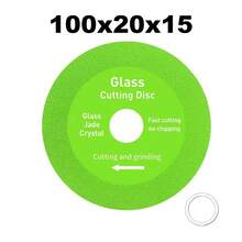 1pc/3pcs/5pcs 4-Inch Glass Cutting Disc, Multi-Functional Ultra-Thin Diamond Saw Blade For Cutting Bottles, Ceramics, Jade, Tiles, Slabs - A - View 2