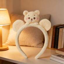 Miniso Băng đô cài tóc hình Stitch & Winnie the Pooh của Disney, 2 kiểu tùy chọn, thiết kế 3D dễ thương, chất liệu mềm mại, bông xốp, kiểu dáng cao ôm sát đầu để rửa mặt và trang điểm, băng đô cài tóc dễ thương khi đi du lịch và chụp ảnh (1 chiếc) - Nhiều màu - Xem 6