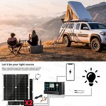 6000W-10000W Solar Power System: Off-Grid Inverter (12V To 110V/220V) + 2pcs 300W Solar Panels + Charge Controller - SEP-11K-2-d7000 - View 12