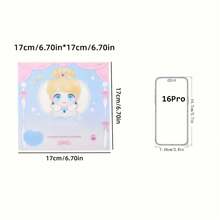 Girls Princess Dress-Up Sticker Book, DIY Expression & Fashion Makeup Sticker Activity Set, Reusable Cartoon Doll Handmade Creative, Suitable As Christmas Birthday Gift For Children - Multicolor - View 3