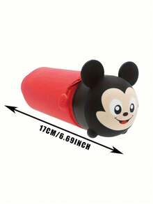 Disney 1个米奇官方授权铅笔盒，可爱有趣的卡通米奇铅笔盒，便携大容量铅笔袋，简约桌面收纳盒，办公用品，生日和圣诞节礼物 - A - 查看 2