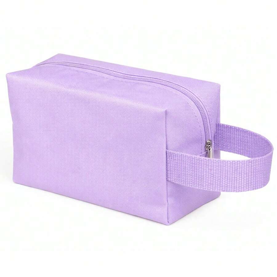 Kit 5 Plain Toiletry Bags Without Print To Personalize Gift - Dusty Purple - View 1
