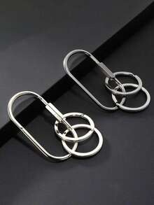 Móc khóa carabiner hai vòng vít, móc chìa khóa kim loại đa chức năng, móc chìa khóa kim loại chống thất lạc an toàn, móc chìa khóa xe hơi thời trang, thích hợp để treo túi xách, ngoài trời, du lịch và làm quà tặng, quà tặng độc đáo cho sinh nhật, ngày lễ, tiệc tùng, tựu trường, Ngày của Cha. - Nhiều màu - Xem 8