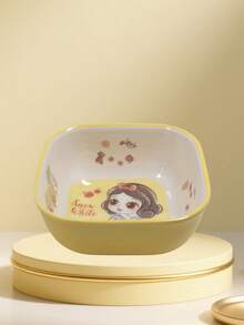 Disney 1件套迪士尼卡通白雪公主密胺餐具，包括盘子、碗、杯子、叉子和勺子，适合家庭聚餐、生日派对，经久耐用 - 彩色 - 查看 19